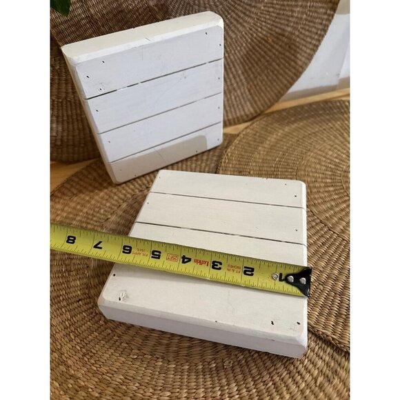 Woodpile Fun! Small Pallet Wood Box Signs – Set of 2 (6.26” x 6.26”) - Picture 3 of 7